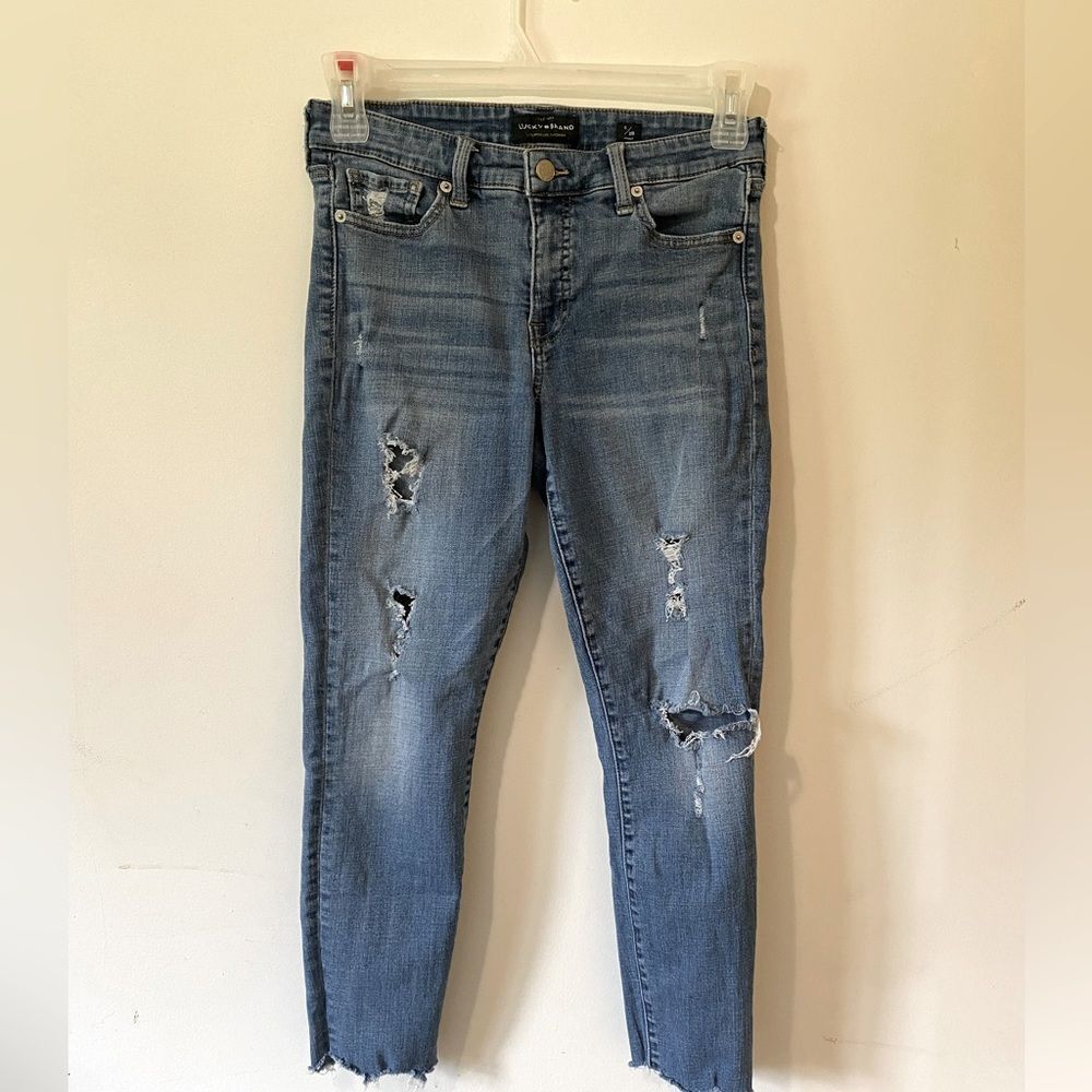 Lucky Brand Distressed Blue Jeans